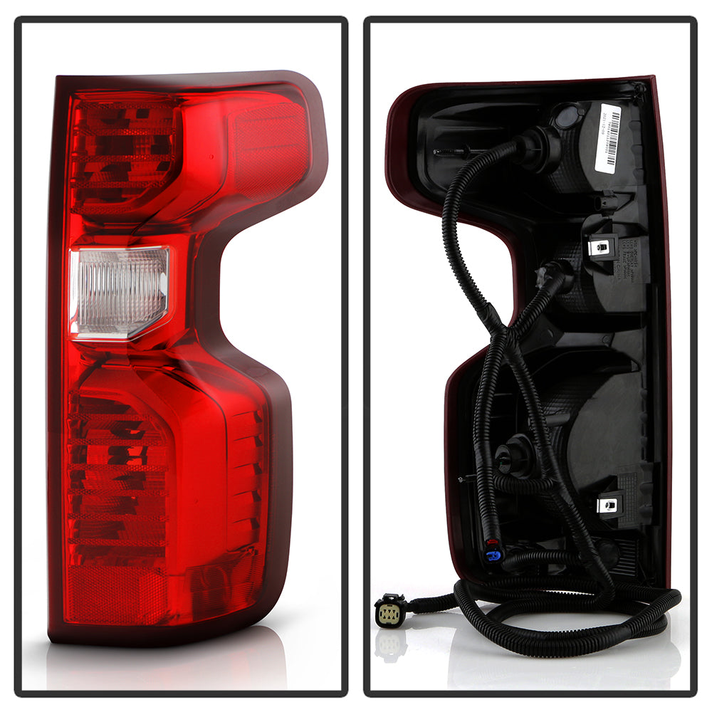 XTUNE POWER 9950803 Chevy Silverado 19 21 1500 2500HD 3500 HD 20 21 Halogen Tail Light Signal 7443(Included) ; Reverse 921(Included) ; Brake 7443(Included) OE Right