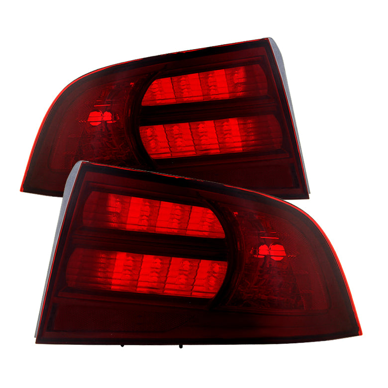 XTUNE POWER 9030833 Acura TL 04 08 OEM Style Tail Lights Red Smoked