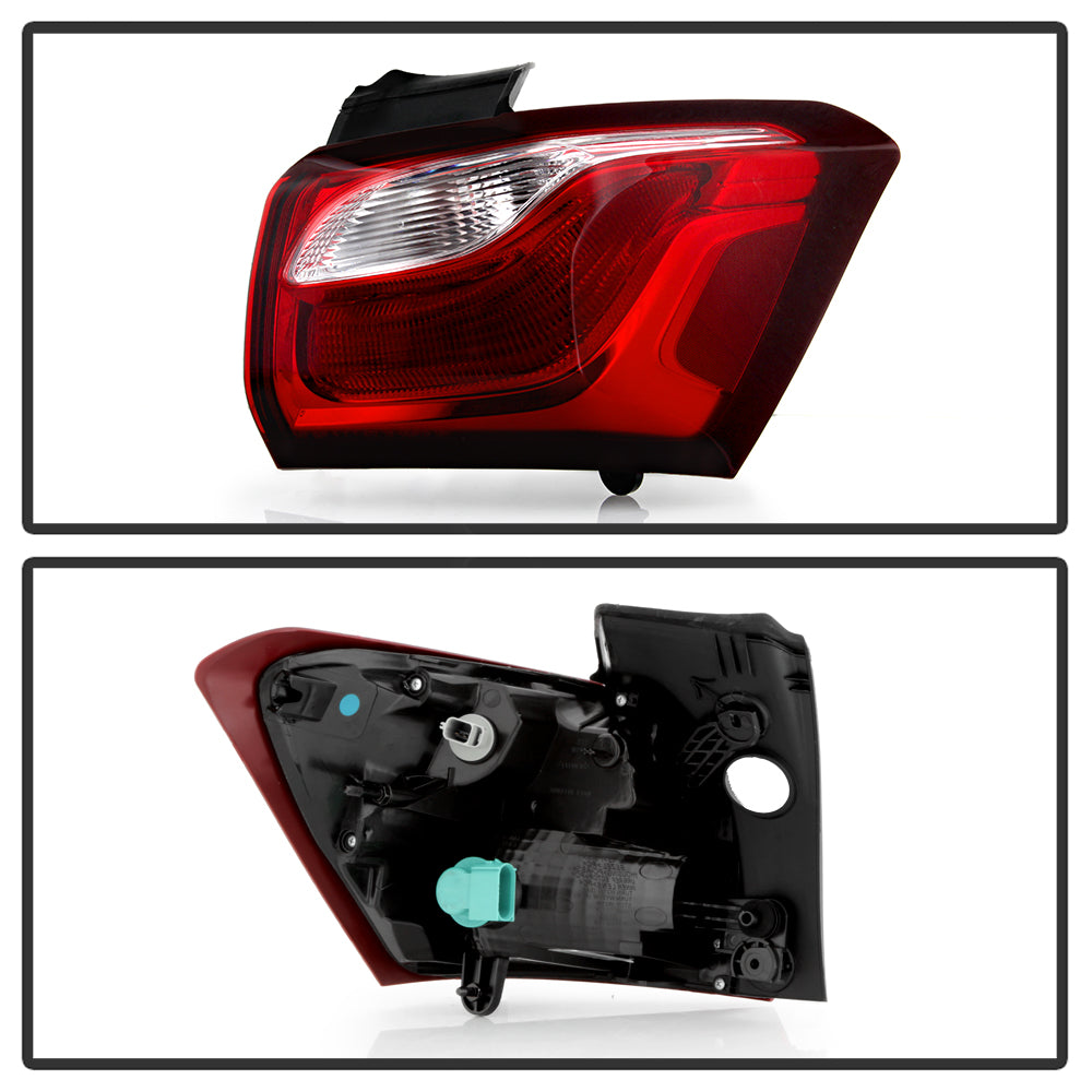 XTUNE POWER 9950292 Chevy Equinox 18 21 Halogen Tail Light Side Marker W5W(Included) ; Brake w21w(Included) OE Right (ST1432103R GM2805132)