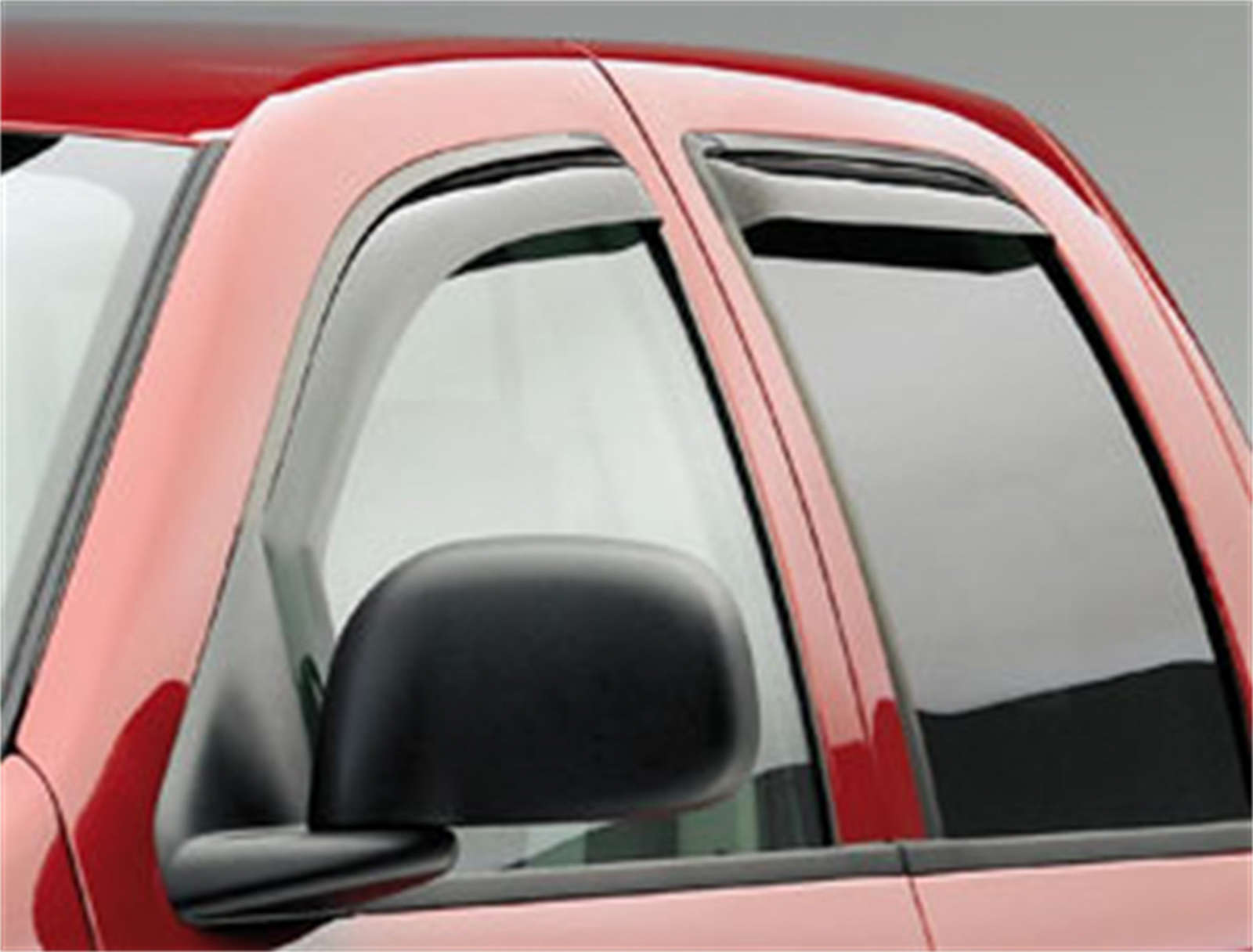 EGR in-channel window visors front & rear set dark smoke Crew Cab 02-08 Dodge Ram 1500 03-09 Dodge Ram & 3500