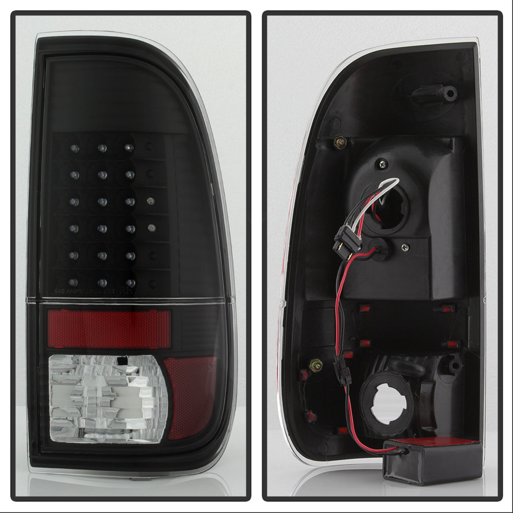 XTUNE POWER 9027635 Ford F150 Styleside 97 03 F250 350 450 550 Super Duty 99 07 LED Tail Lights Black