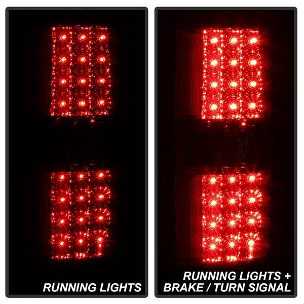 XTUNE POWER 9025648 Ford F150 09 14 LED Tail Lights Signal LED ; Parking LED ; Reveres W16W(Not Included) Smoke