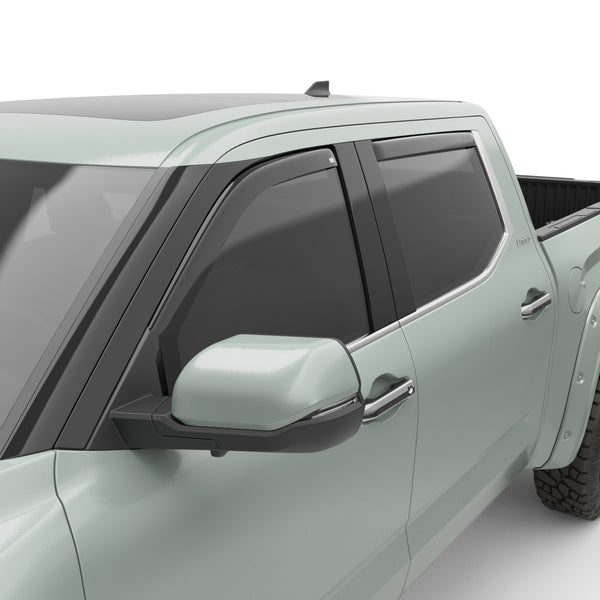 EGR In-channel window visors front & rear set dark smoke 2022 Toyota Tundra