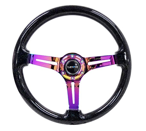 NRG Innovations Reinforced Steering Wheel RST-018BSB-MC
