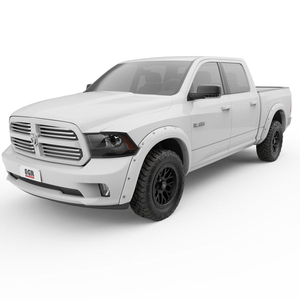EGR Traditional Bolt-on look Fender Flares 11-18 Ram 1500 19-22 Ram 1500 Classic Painted to Code Bright White