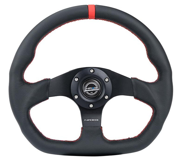 NRG Innovations Reinforced Steering Wheel RST-024MB-R-RD