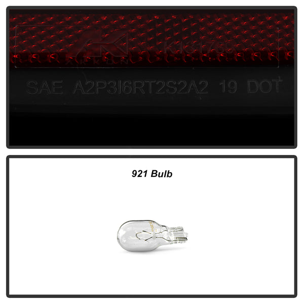 XTUNE POWER 9050558 Chevy Silverado 2019 2020 Halogen Model ( Do Not Fit Factory LED Model ) Light Bar LED Tail Light Reverse 921(Included) Black Smoked
