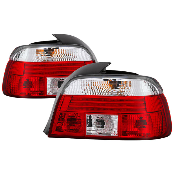 XTUNE POWER 5020574 BMW E39 5 Series 97 00 Tail Light Red Clear