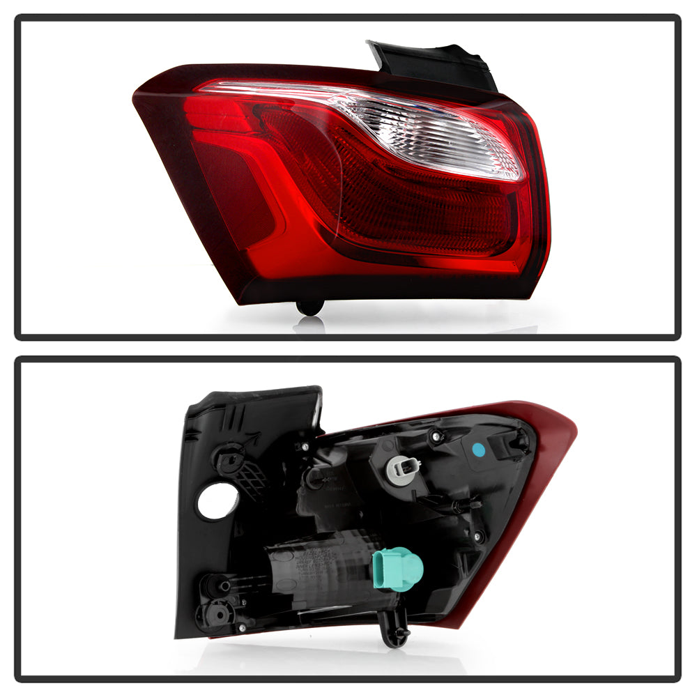 XTUNE POWER 9950285 Chevy Equinox 18 21 Halogen Tail Light Side Marker W5W(Included) ; Brake w21w(Included) OE Left (ST1432103L GM2804132)