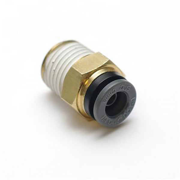 Ridetech Airline Fitting, Straight. 1/8" NPT male to 1/4" Airline. 31952100