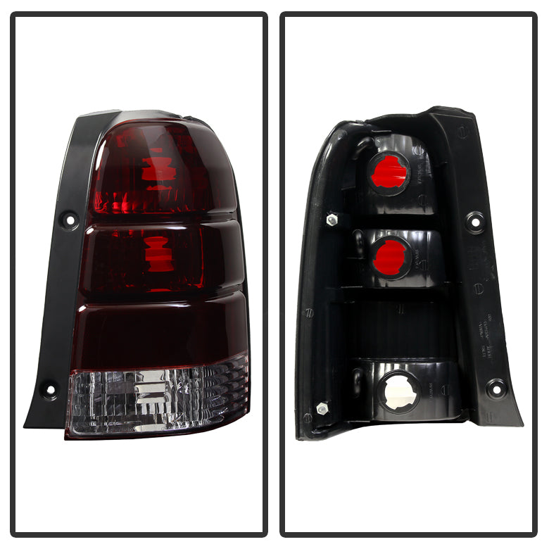 XTUNE POWER 9030970 Ford Escape 01 07 OEM Style Tail Lights Red Smoked
