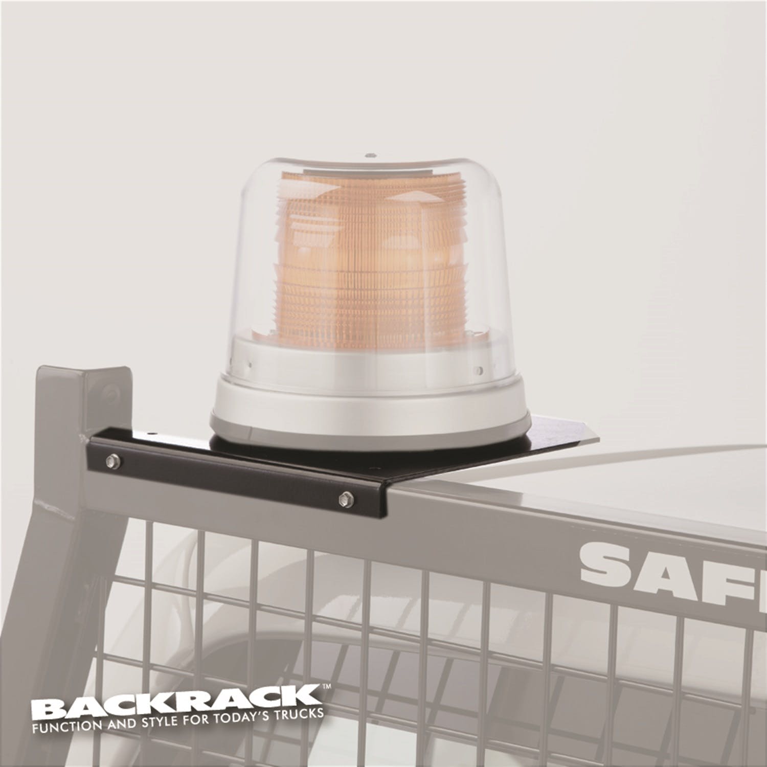 BACKRACK 81004 Light Bracket 6-1/2 Base Safety Rack, Louvered, Insert P/D