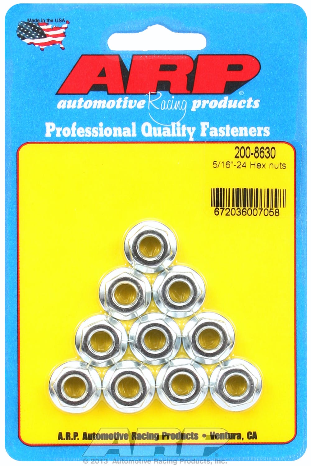 ARP 200-8630 5/16-24 Hex Nut Kit