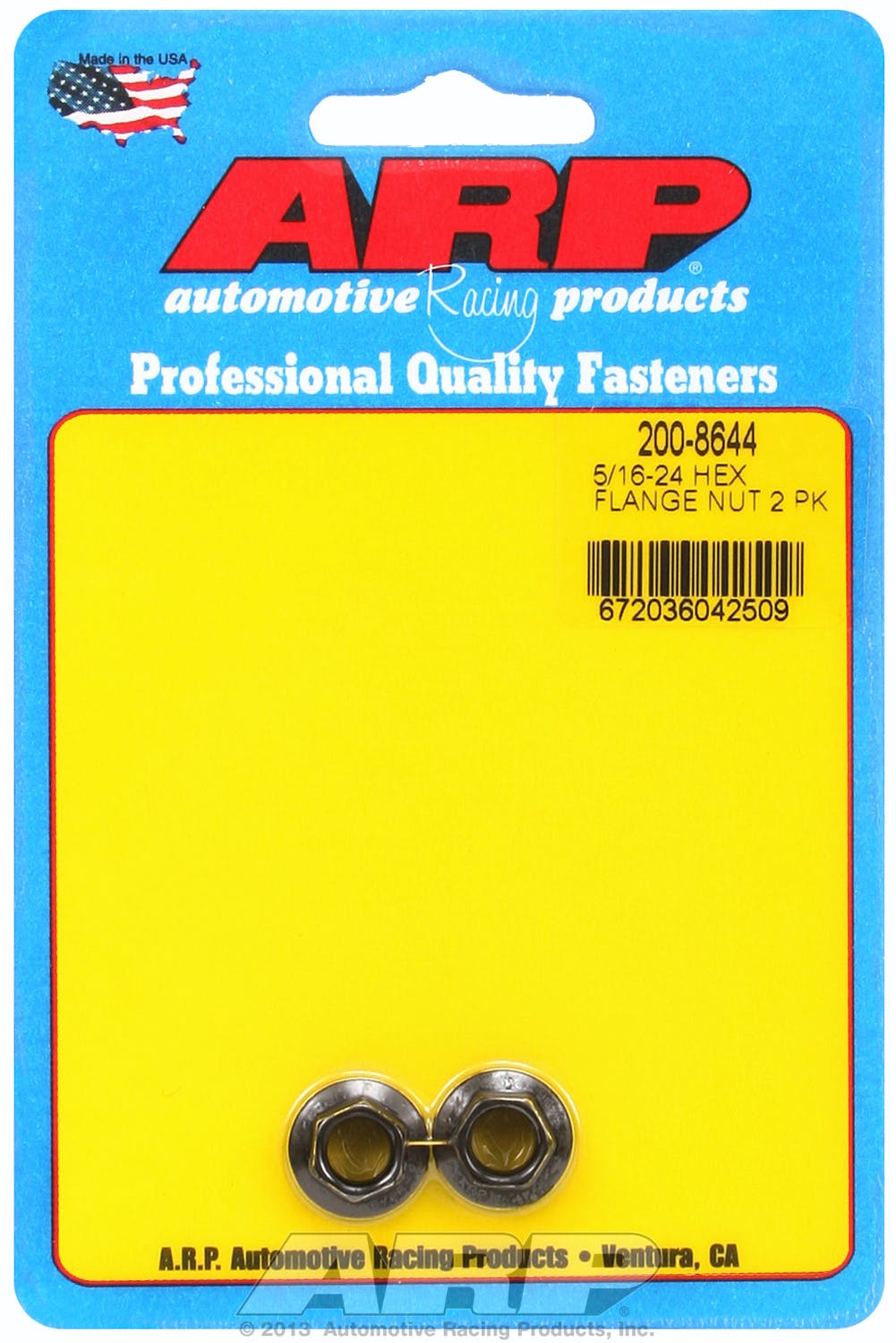 ARP 200-8644 5/16-24 Hex flange Nut Kit