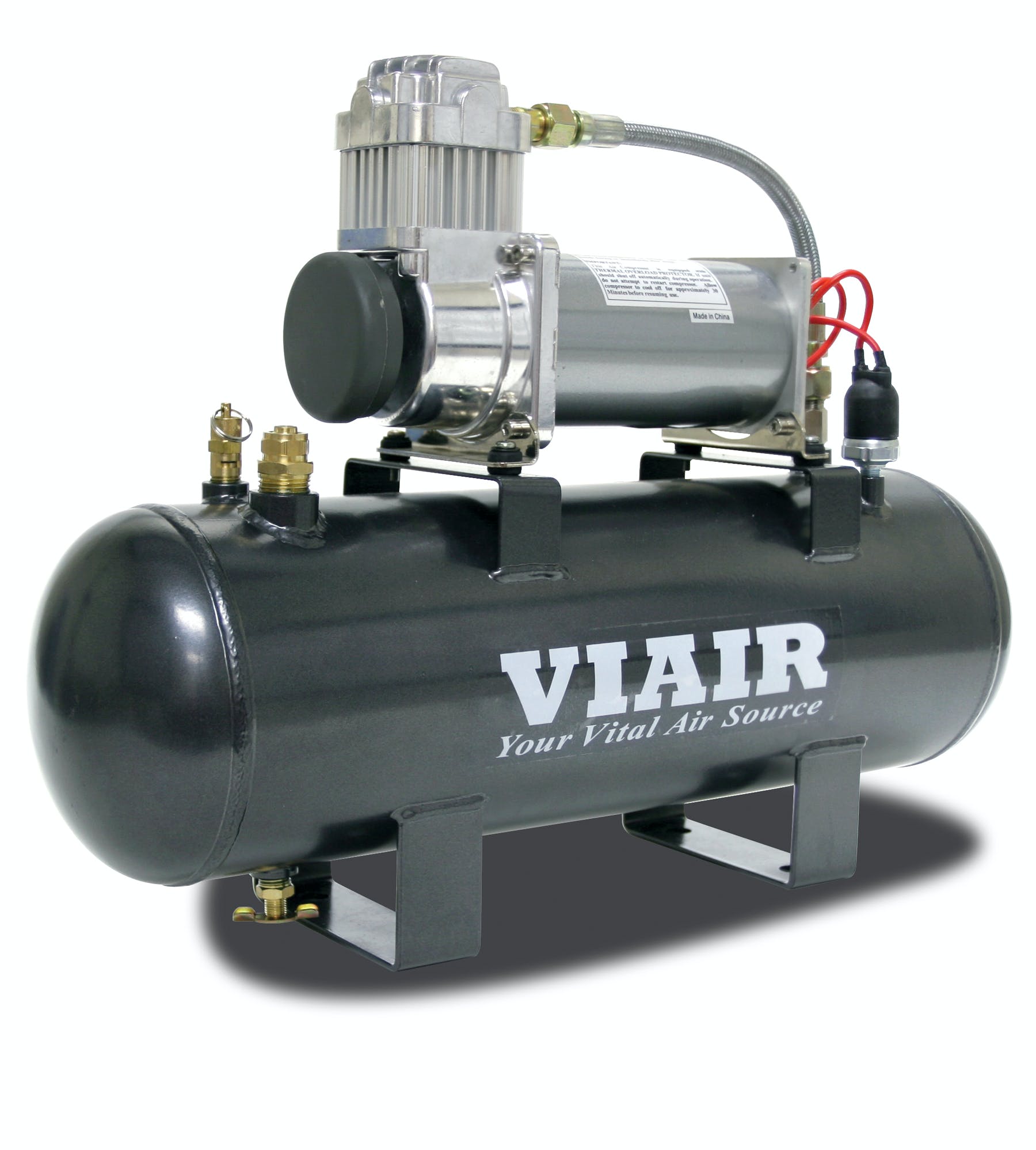 VIAIR 20007 200 PSI 2.0 Gal. Tank Fast-Fill-200 Air Source Kit 200 PSI Compressor 12V