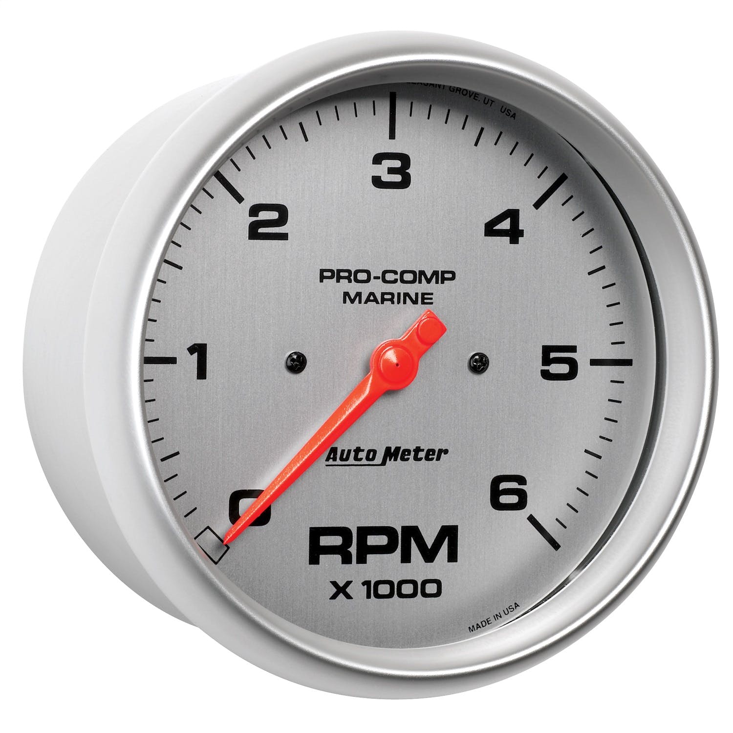 AutoMeter Products 200750-33 Tachometer Gauge, Marine Silver 5, 6000 RPM