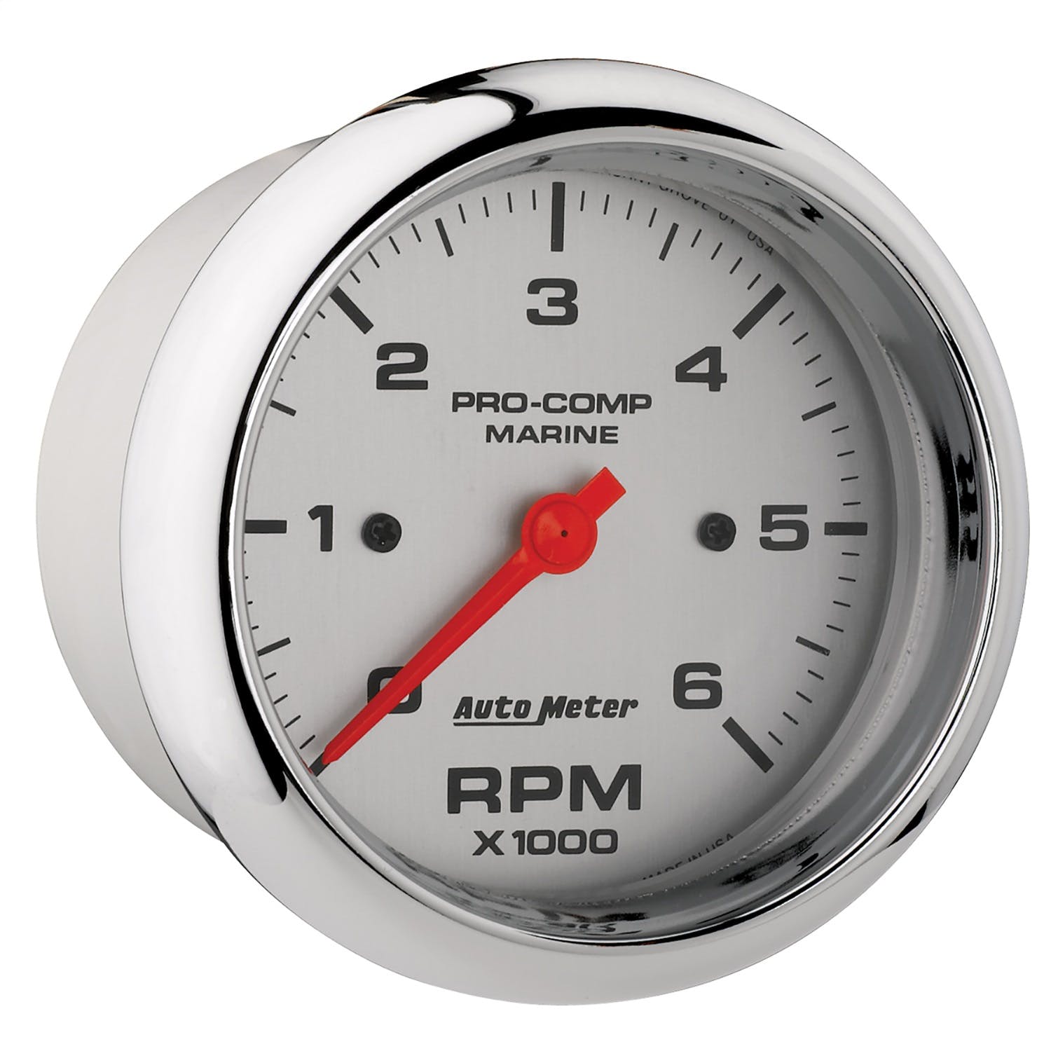 AutoMeter Products 200752-35 Gauge; Tachometer; 3 3/8in.; 6k RPM; Marine Chrome
