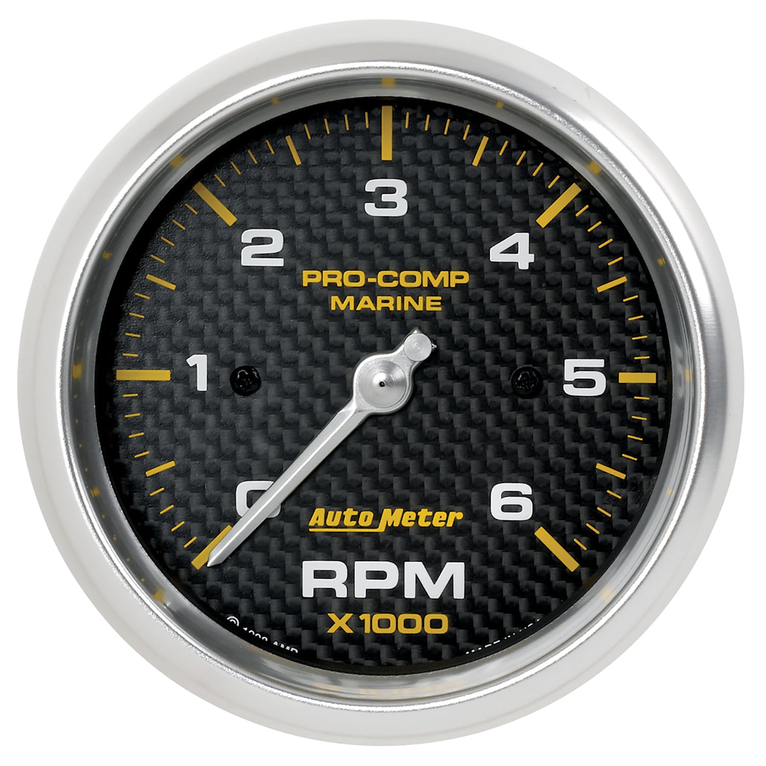 AutoMeter Products 200752-40 Gauge; Tachometer; 3 3/8in.; 6k RPM; Marine Carbon Fiber