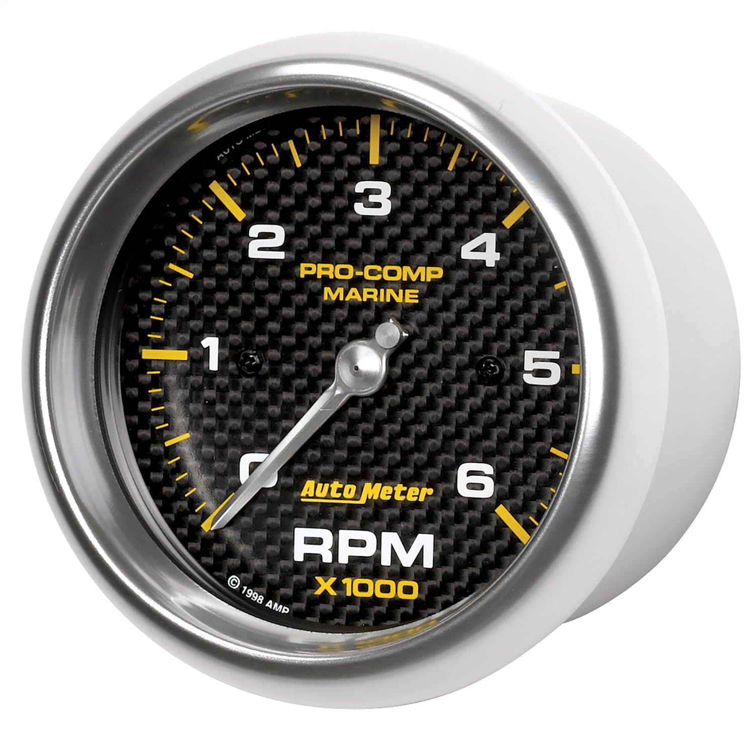 AutoMeter Products 200752-40 Gauge; Tachometer; 3 3/8in.; 6k RPM; Marine Carbon Fiber