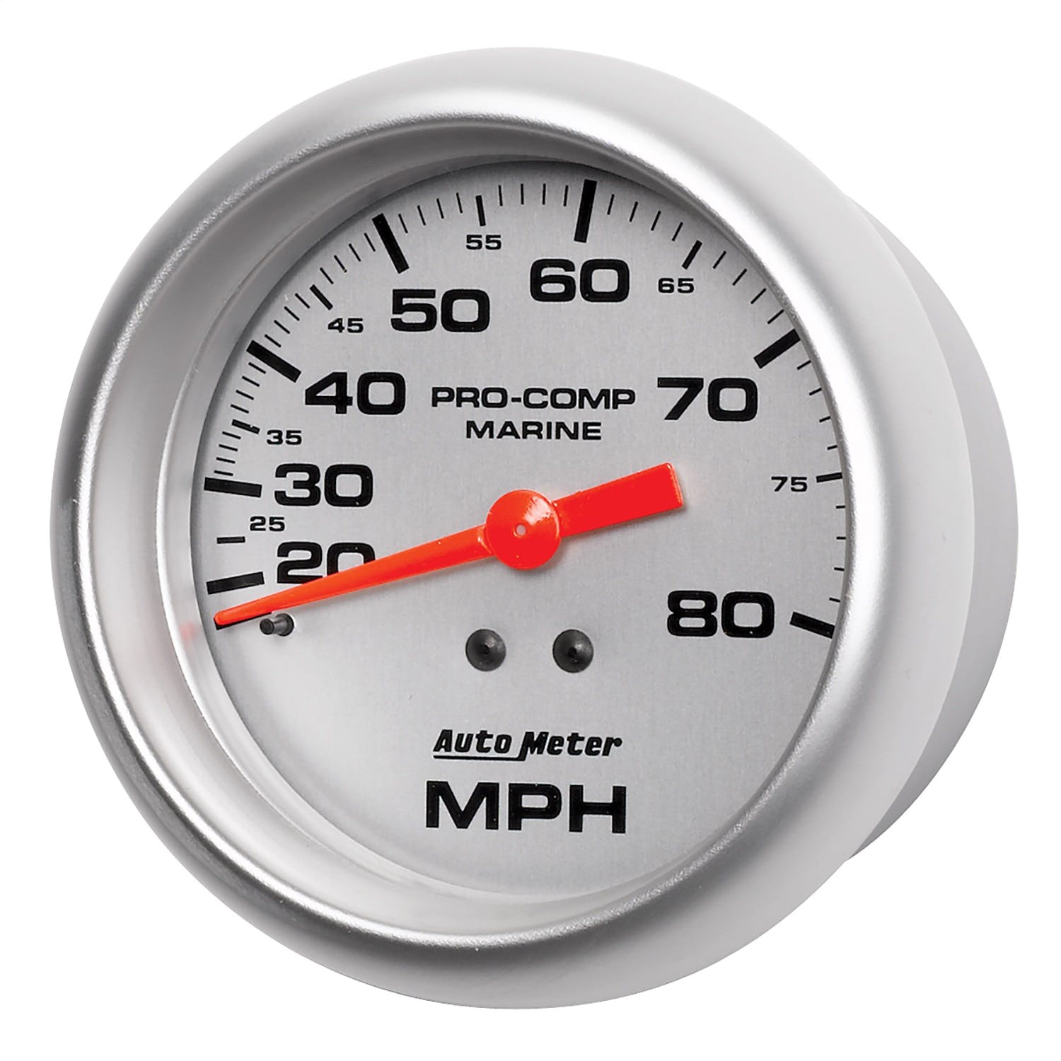 AutoMeter Products 200753-33 Gauge; Speedometer; 3 3/8in.; 80mph; Mechanical; Marine Silver