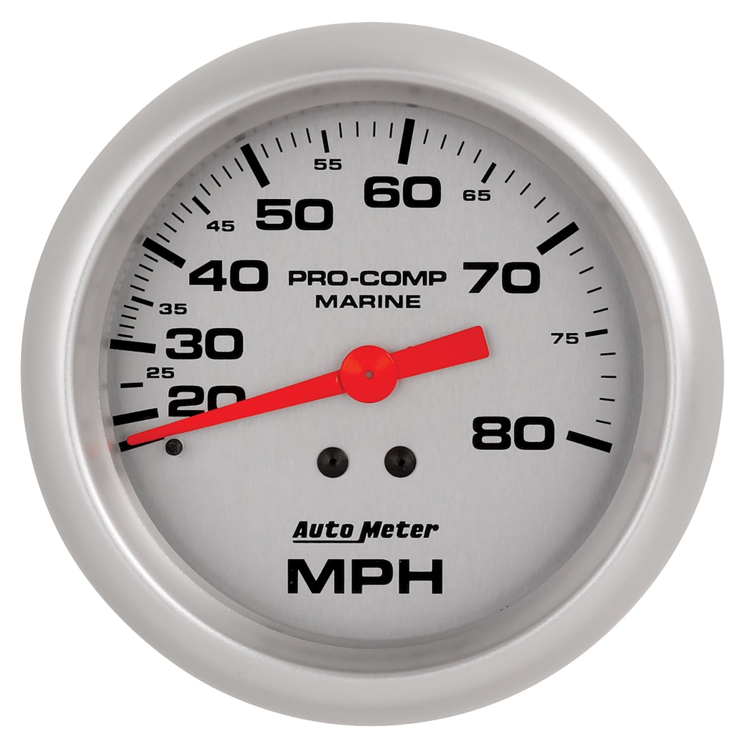 AutoMeter Products 200753-33 Gauge; Speedometer; 3 3/8in.; 80mph; Mechanical; Marine Silver