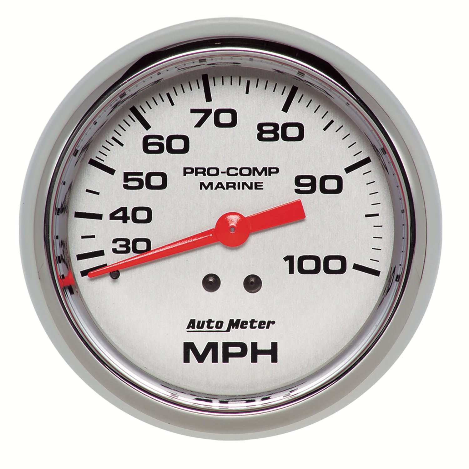 AutoMeter Products 200754-35 Gauge; Speedometer; 3 3/8in.; 100mph; Mechanical; Marine Chrome