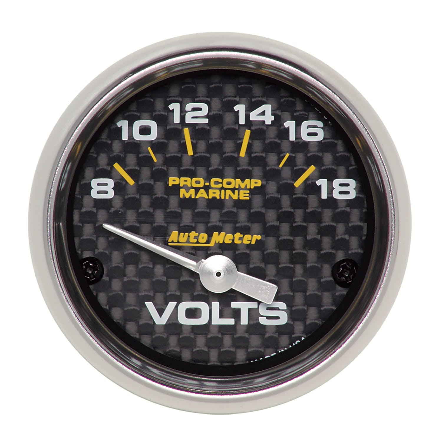 AutoMeter Products 200756-40 Gauge; Voltmeter; 2 1/16in.; 18V; Electric; Marine Carbon Fiber