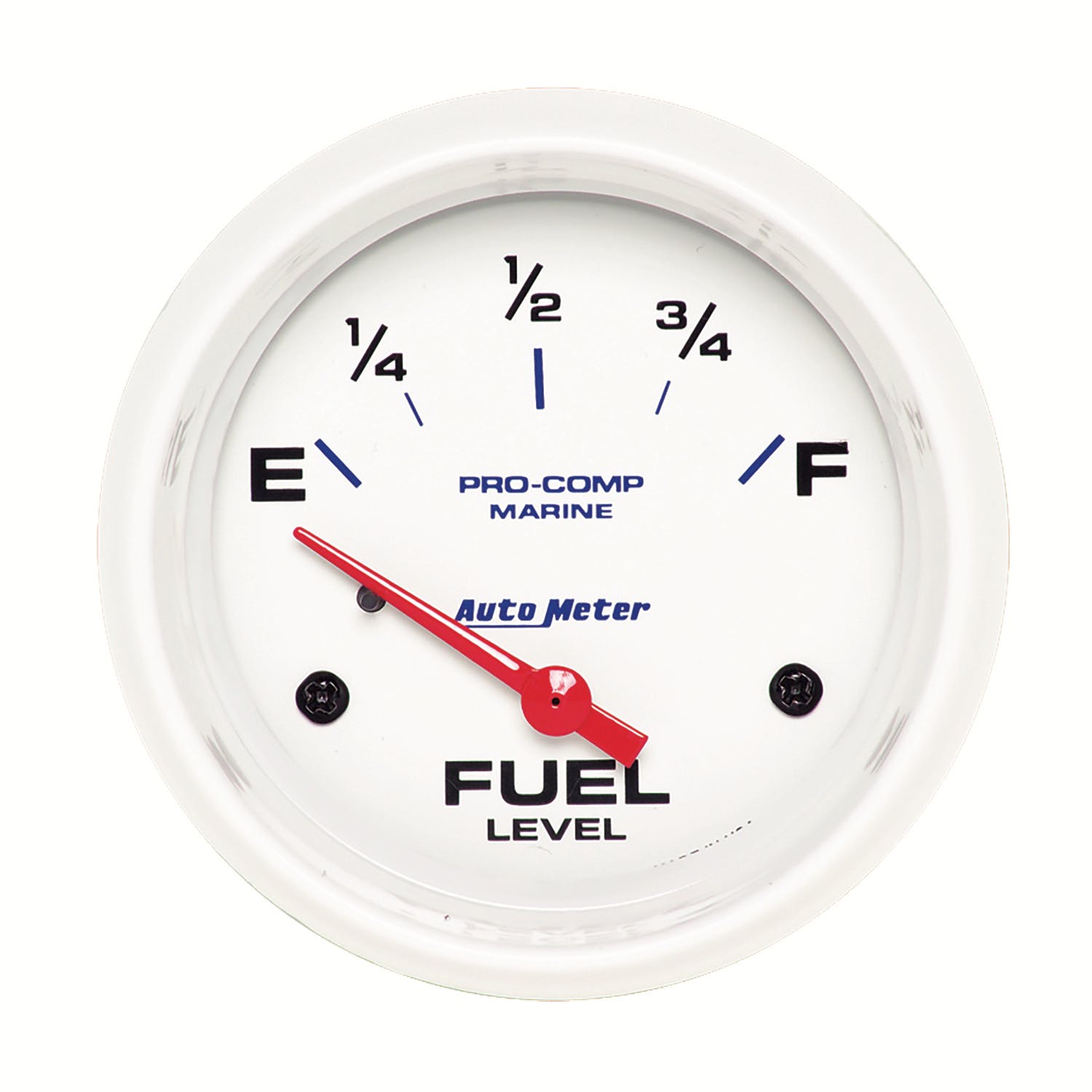 AutoMeter Products 200761 Fuel Level Gauge, Electric-Marine White 2 5/8, 240 ohm E TO 33 ohm F