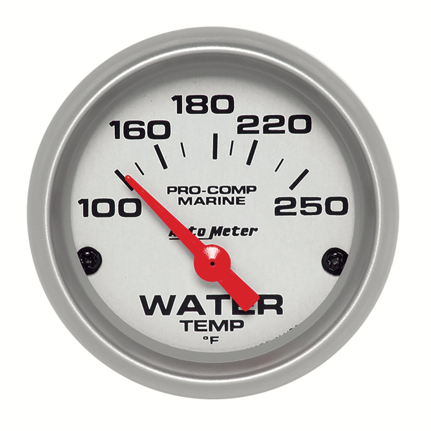 AutoMeter Products 200762-33 Gauge; Water Temp; 2 1/16in.; 100-250° F; Electric; Marine Silver