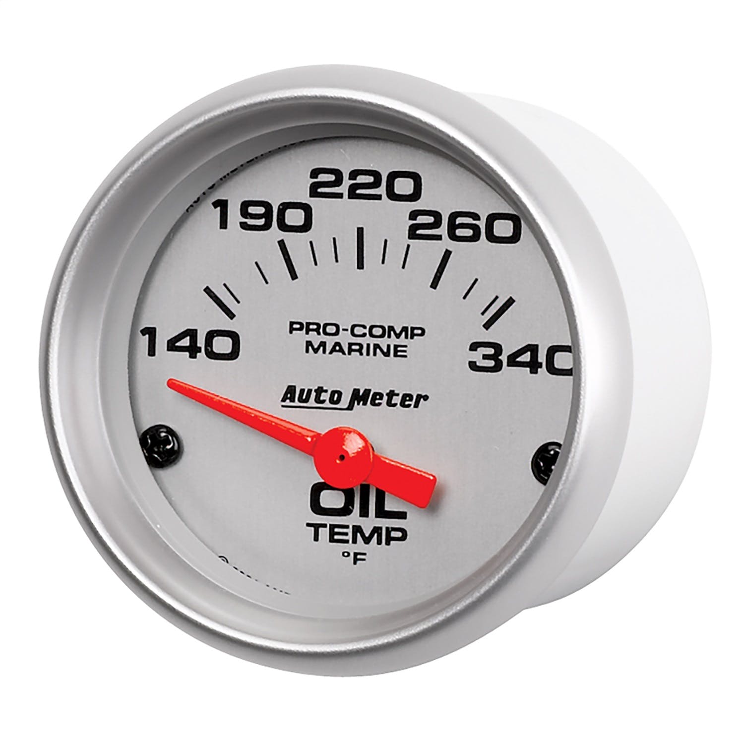 AutoMeter Products 200764-33 Oil Temperature Gauge, Electric-Marine Silver 2 1/16 140-300° F