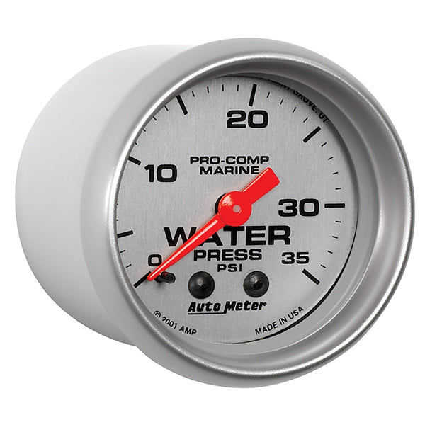 AutoMeter Products 200772-33 Marine Mechanical Water Pressure Gauge