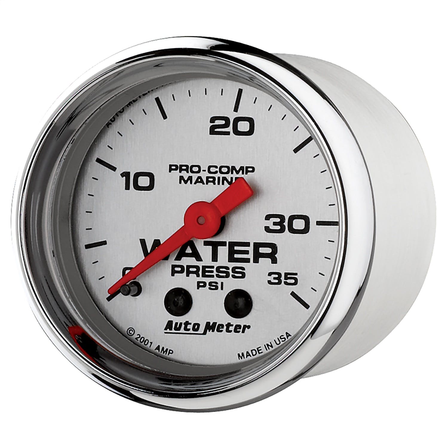 AutoMeter Products 200772-35 Marine Mechanical Water Pressure Gauge