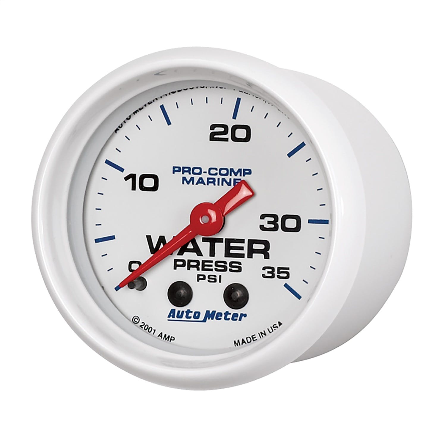AutoMeter Products 200772 Marine Mechanical Water Pressure Gauge