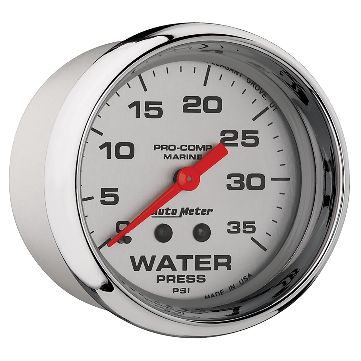 AutoMeter Products 200773-35 Marine Mechanical Water Pressure Gauge