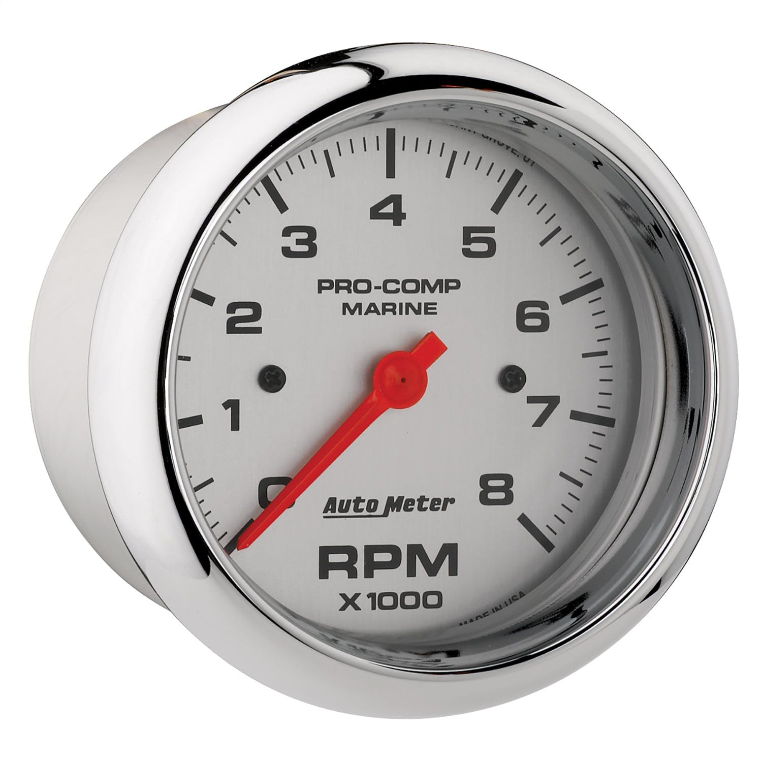 AutoMeter Products 200779-35 Tachometer Gauge, Marine Chrome 3 3/8, 8K RPM