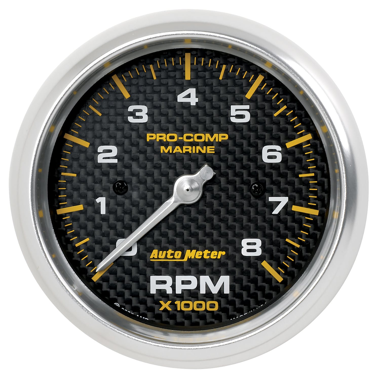 AutoMeter Products 200779-40 Tachometer Gauge, Marine Carbon Fiber 3 3/8, 8000 RPM