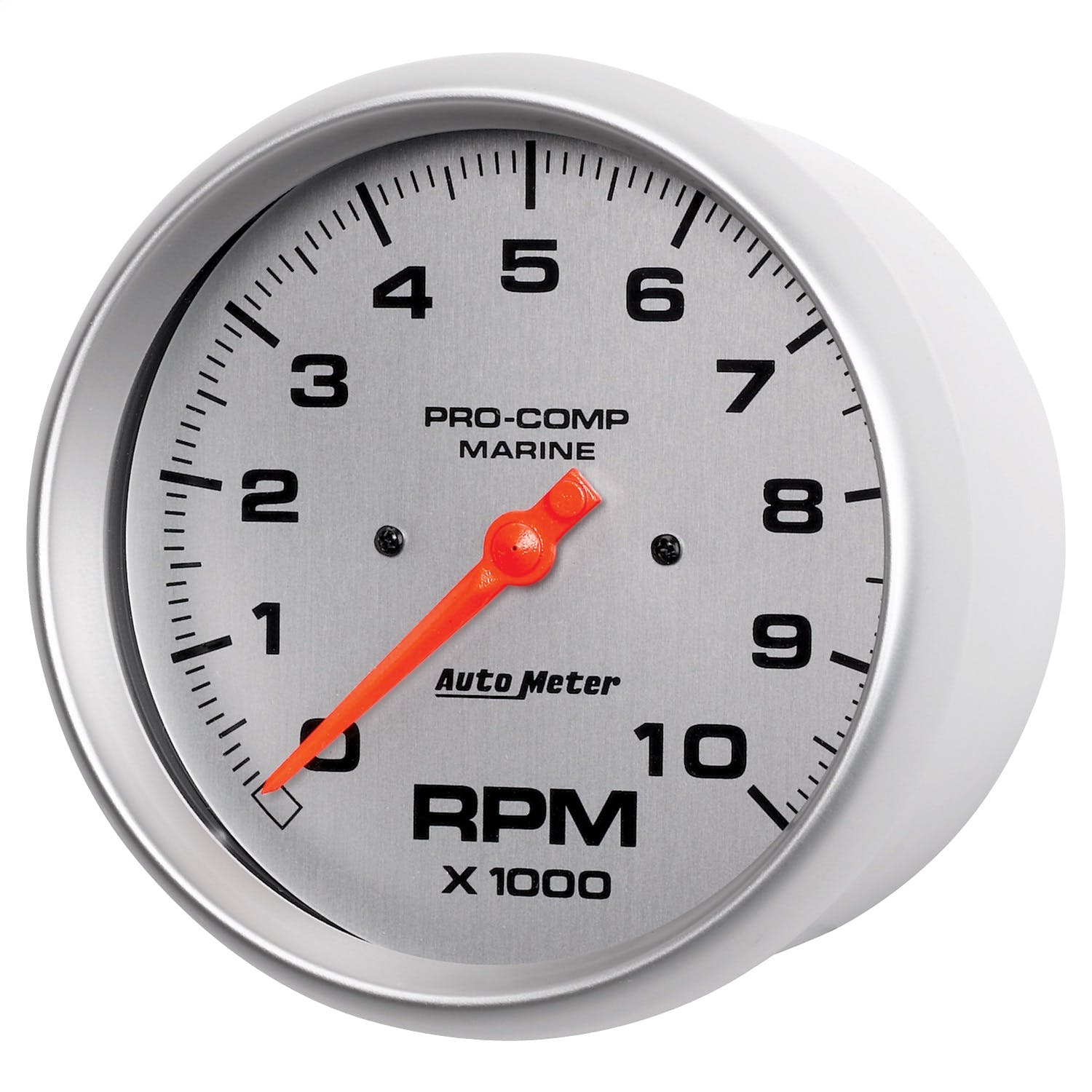 AutoMeter Products 200801-33 Tachometer Gauge, Marine Silver 5, 10,000 RPM