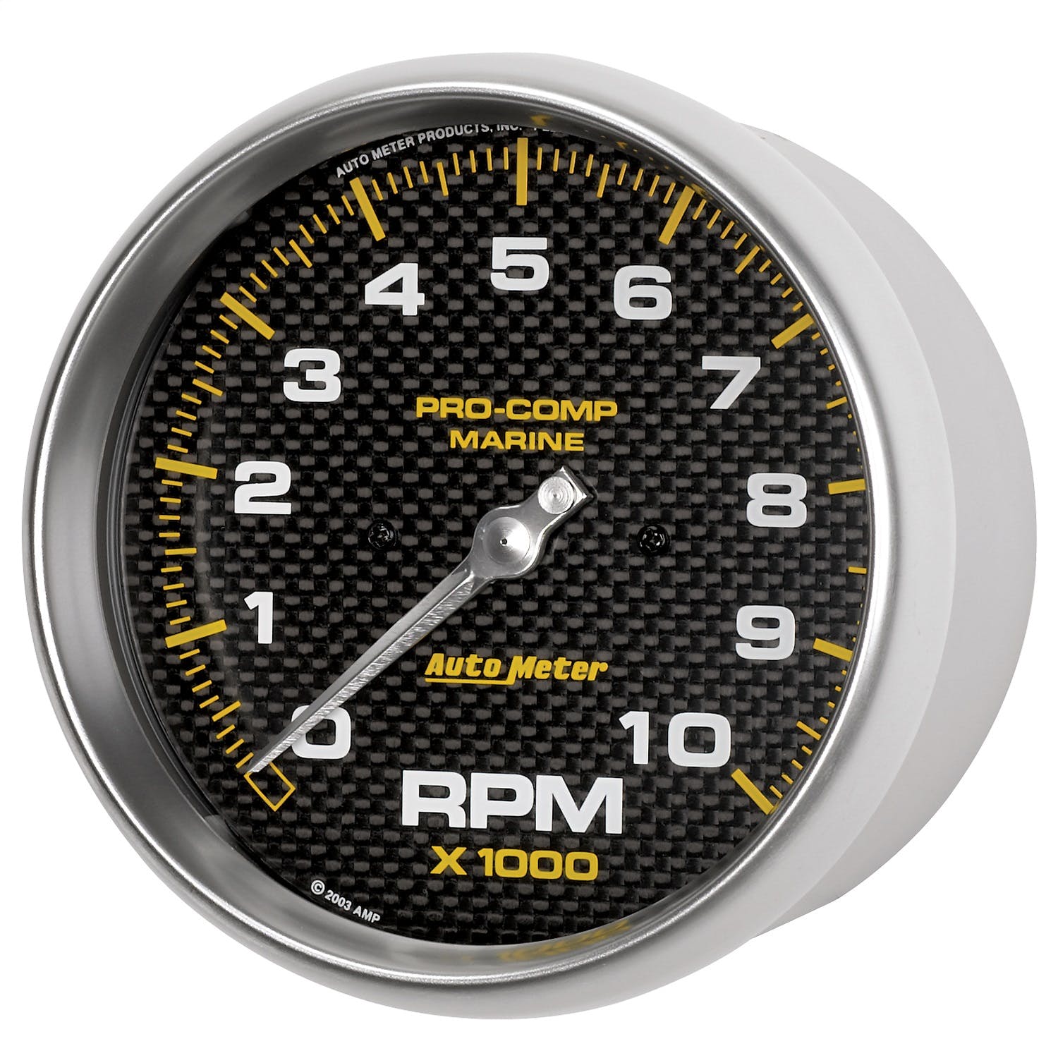 AutoMeter Products 200801-40 Tachometer, Marine Carbon Fiber 5, 10K RPM