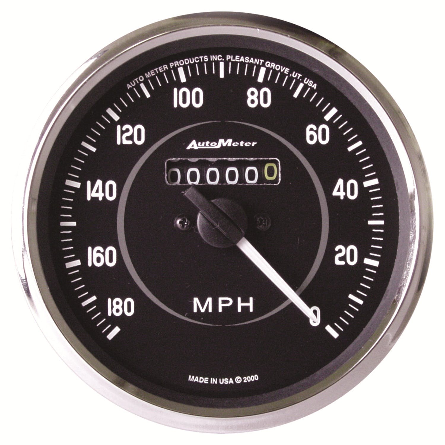 AutoMeter Products 201005 GAUGE; SPEEDOMETER; 4in.; 180MPH; MECHANICAL (REVERSE ROTATION); COBRA