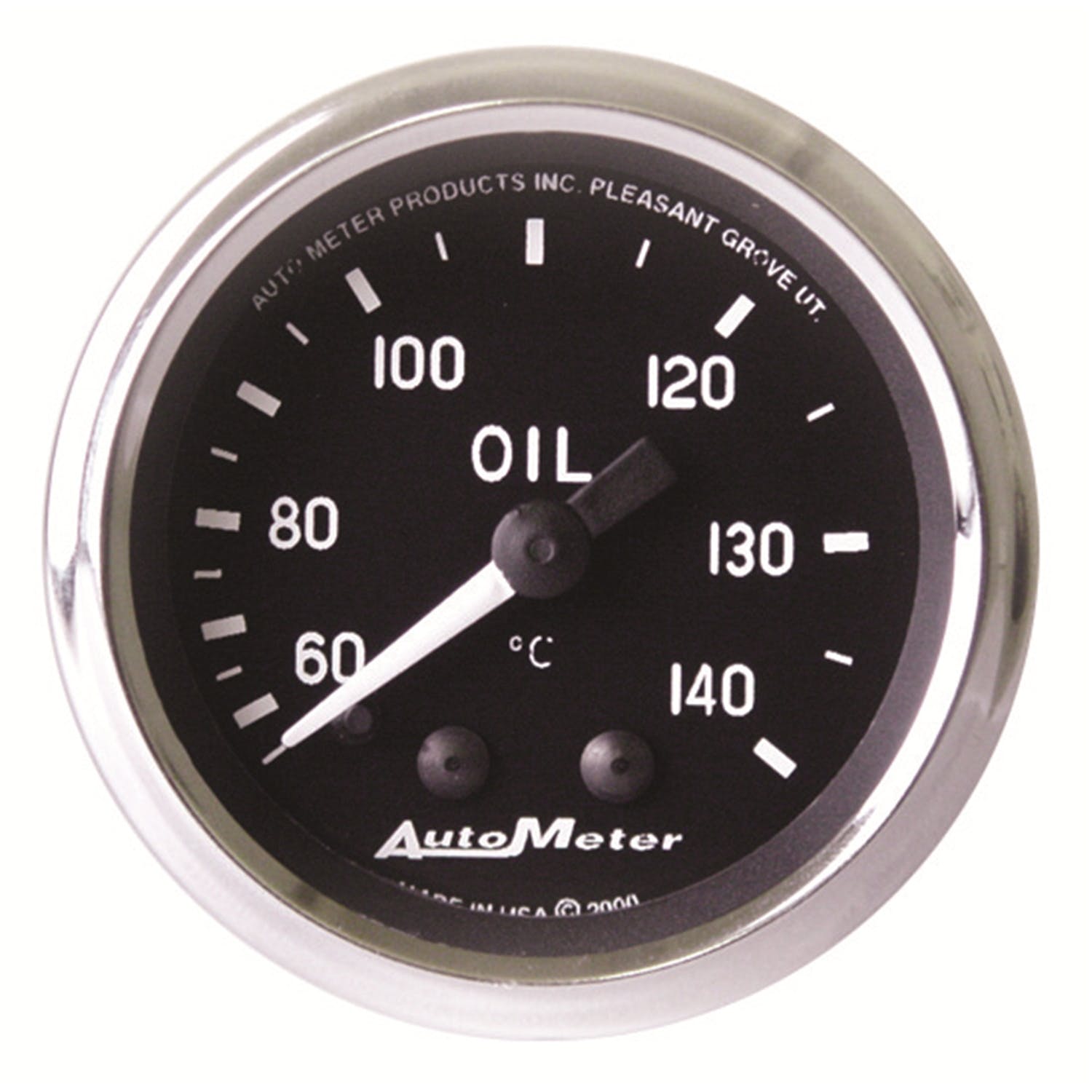 AutoMeter Products 201008 Gauge; Oil Temp; 2 1/16in.; 60-140deg.C; Mechanical; Cobra