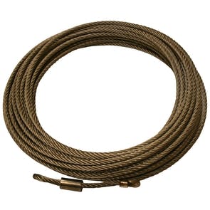 Bulldog Winch Co LLC 20102 Wire Rope, 15001 5/32 x 50 (4mm x 15.2m) - includes hook