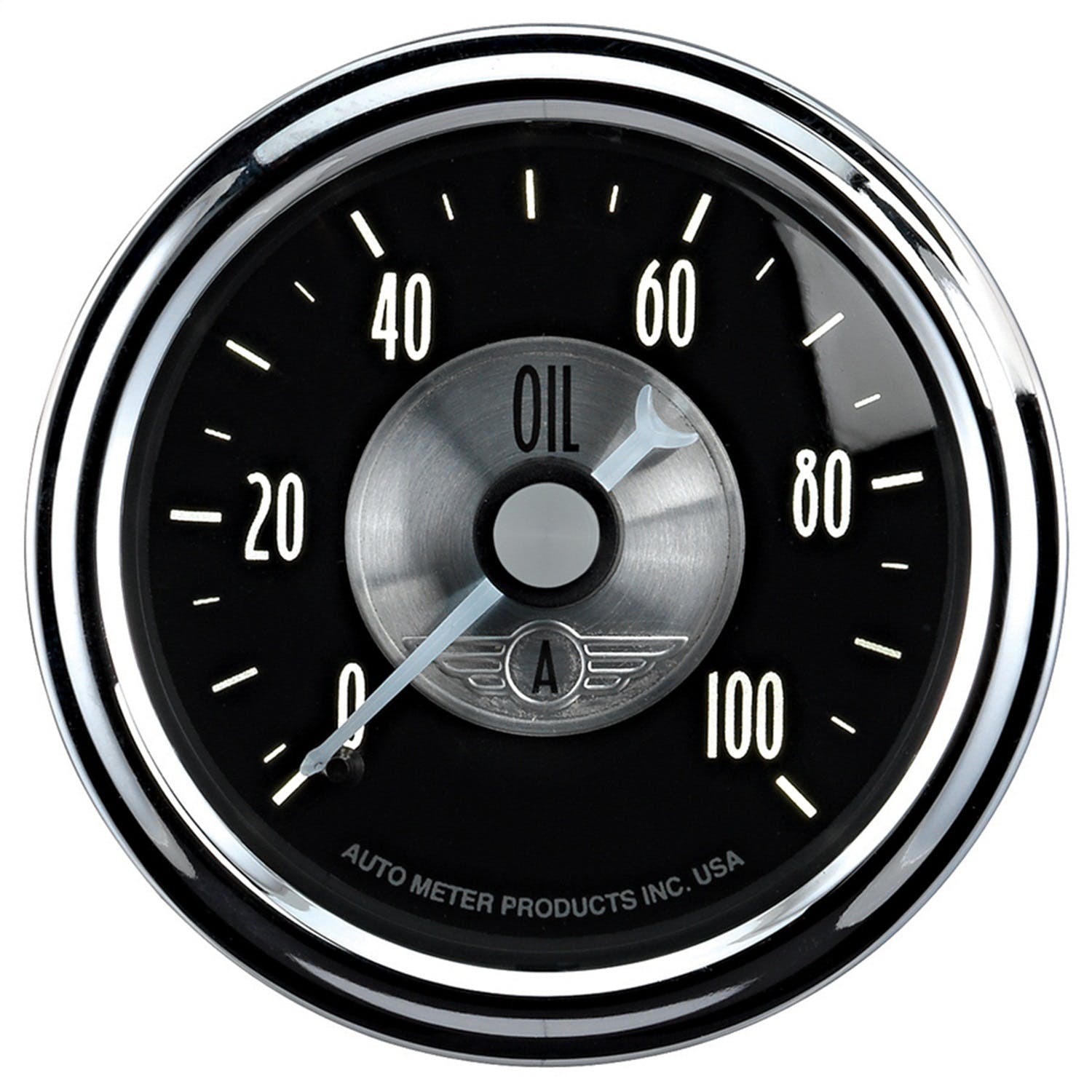 AutoMeter Products 2022 2-1/16 Oil Pressure, 0-100 psi, Mech, Prestige Black