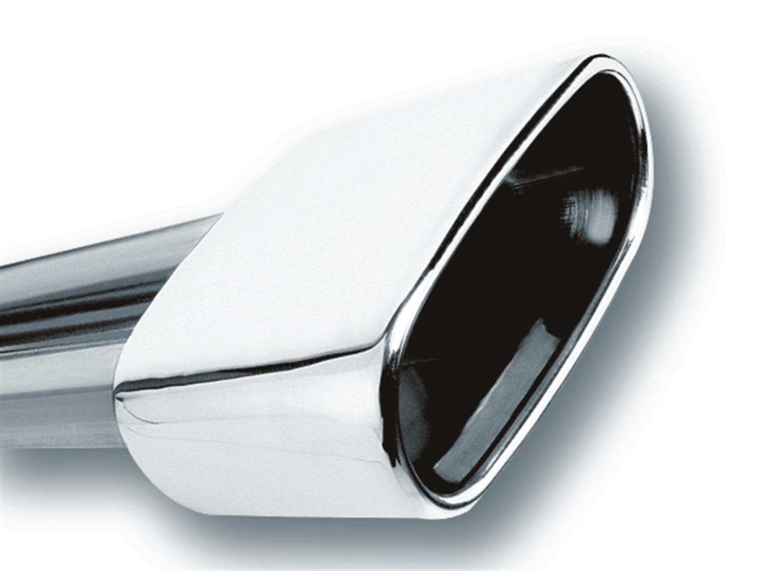 Borla 20244 TIP: 2.5in. INLET; 6.69in. X 3in. RECT. ROLLED ANGLE CUT SINGLE INLET X 5.63in.