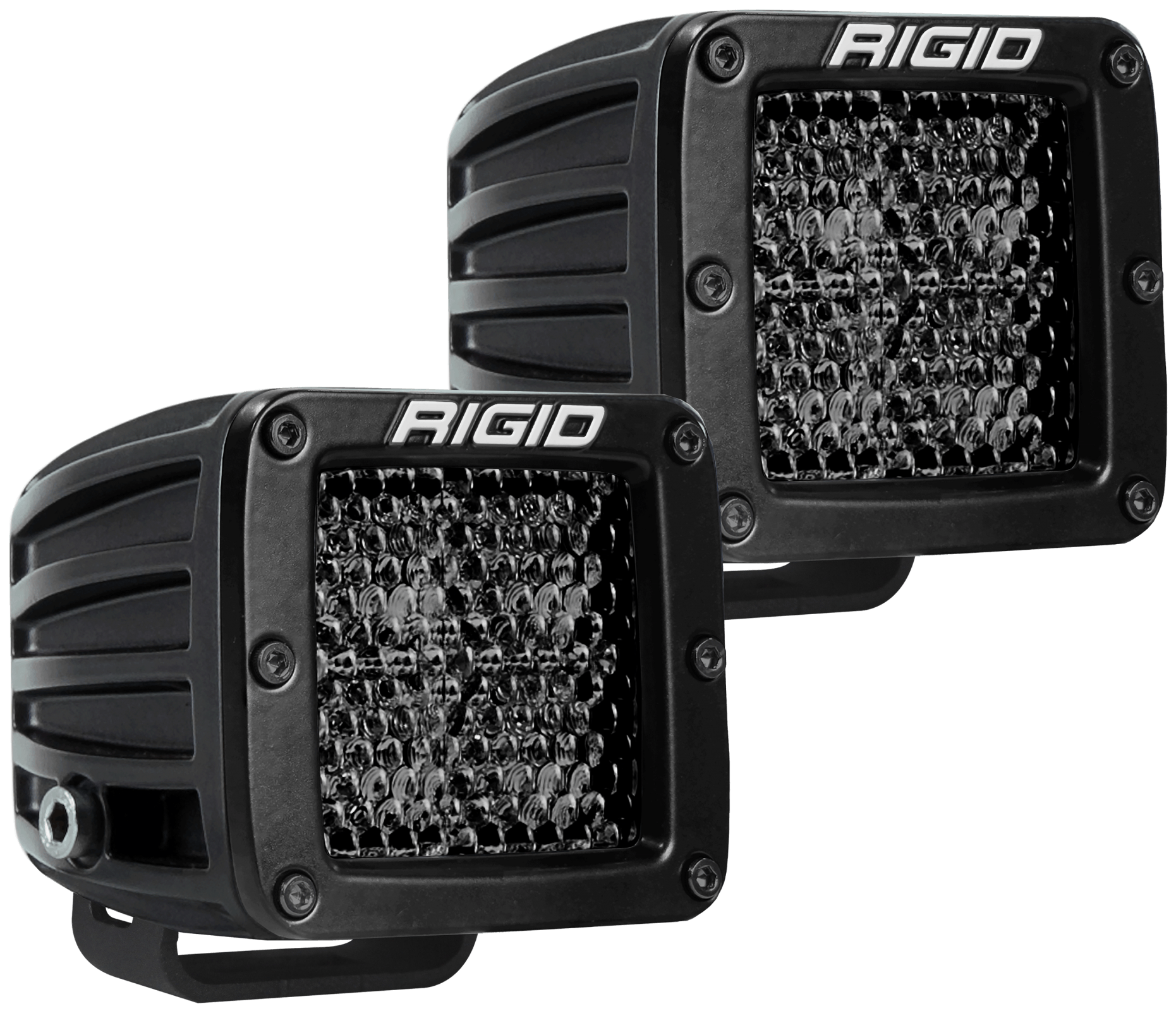 RIGID Industries 202513BLK D-Series Pro Spot Diffused Midnight Surface Mount | Pair