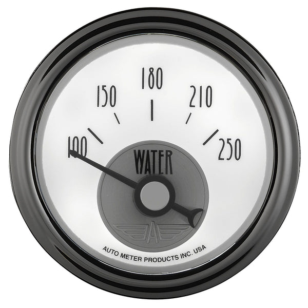 AutoMeter Products 2039 Gauge; Water Temp; 2 1/16in.; 250° F; Elec; Prestige Pearl