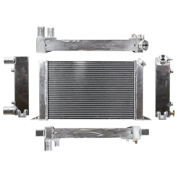 Northern Radiator 204112 Scirocco-Style Drag Race All Aluminum Radiator with Filler Neck