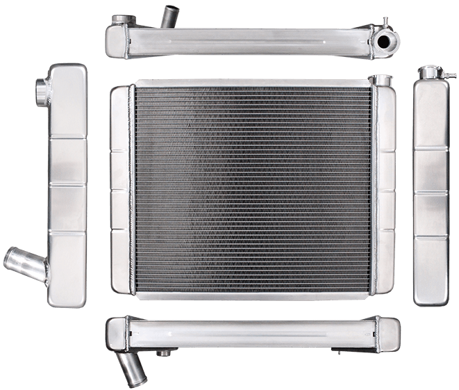 Northern Radiator 204119 Race Pro Radiator - 26 x 19 GM Double Pass With Threaded Inlet Connection