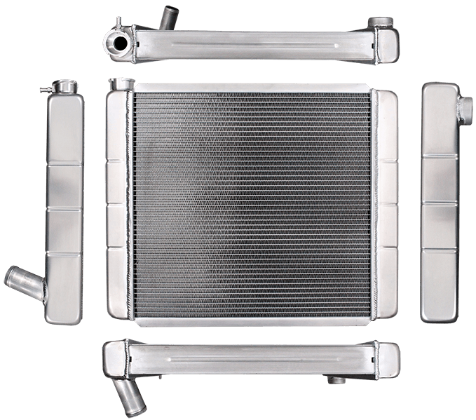 Northern Radiator 204121 Race Pro Radiator - 24 x 19 GM Radiator With Threaded Inlet Connection