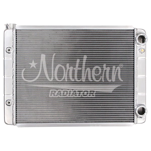 Northern Radiator 204129 Race Pro Radiator - 28 x 19 Double Pass LS Conversion With Threaded Connections