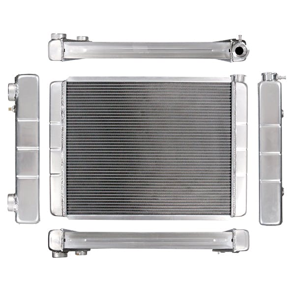 Northern Radiator 204129 Race Pro Radiator - 28 x 19 Double Pass LS Conversion With Threaded Connections